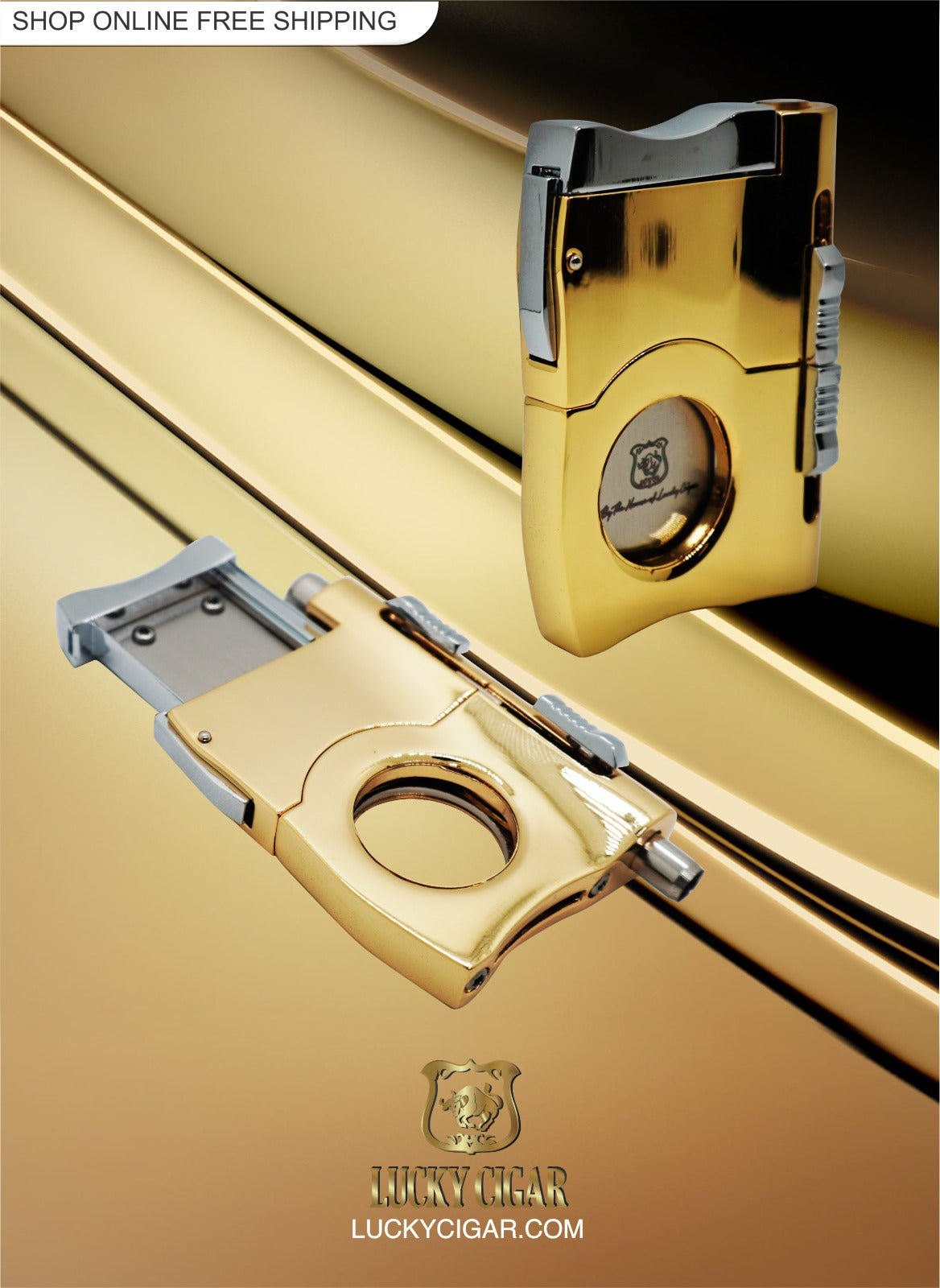 Lucky Cutter Lucky Octopus Golden Cutter Puncher – Lucky Cigar