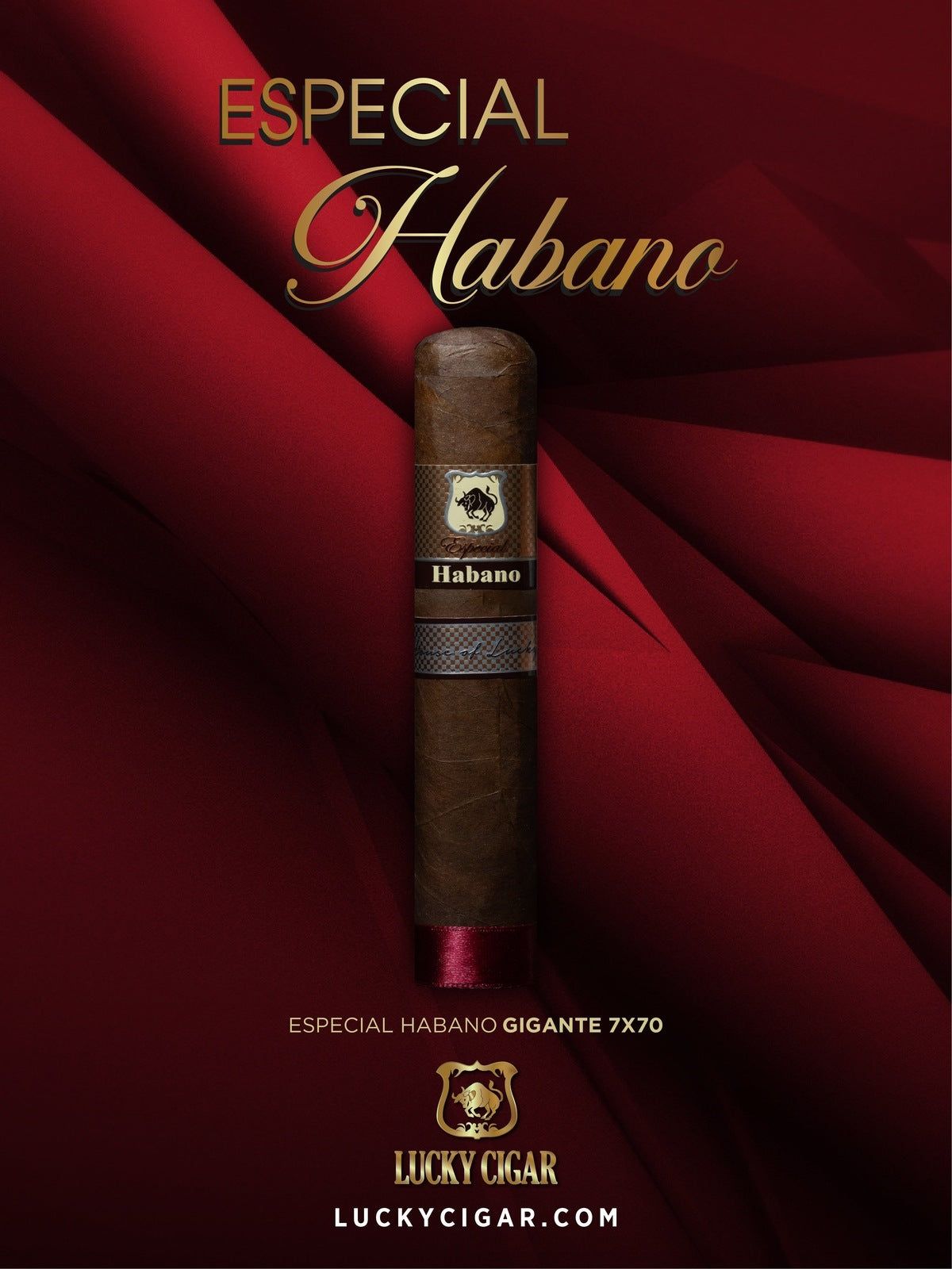 Habano Cigars: Especial Habano by Lucky Cigar: Gigante Box Press 7x70 Single Cigar