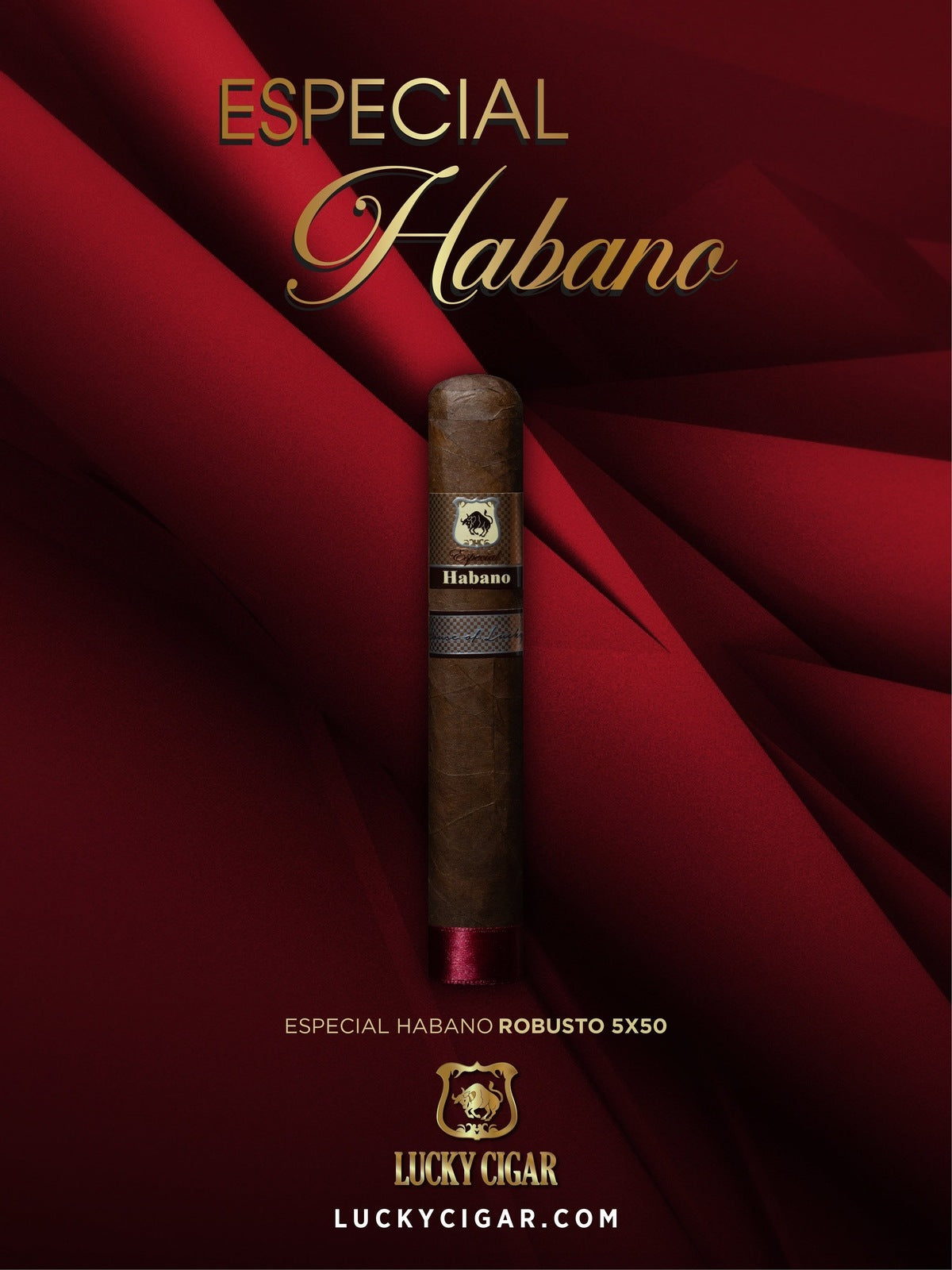 Habano Cigars: Especial Habano by Lucky Cigar: Robusto 5x50 Single Cigar