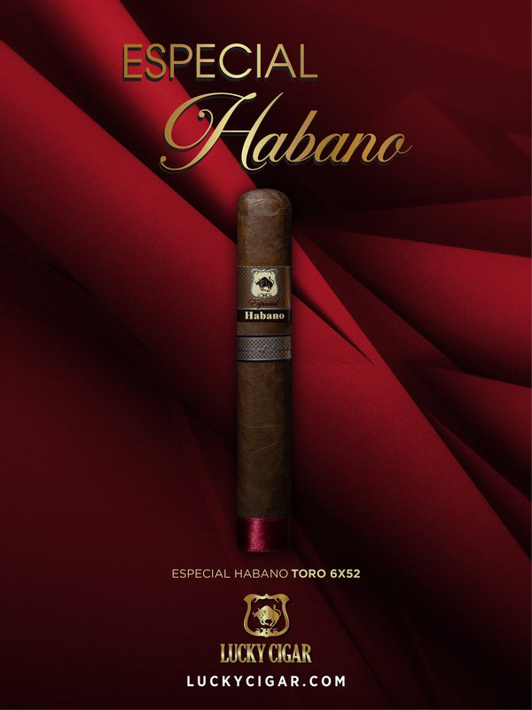 Habano Cigars: Especial Habano by Lucky Cigar: Toro 6x52 Single Cigar