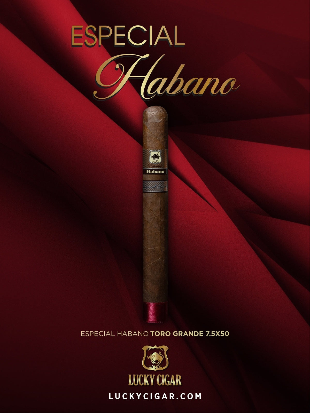Habano Cigars: Especial Habano by Lucky Cigar: Toro Grande 7.5x50 Single Cigar