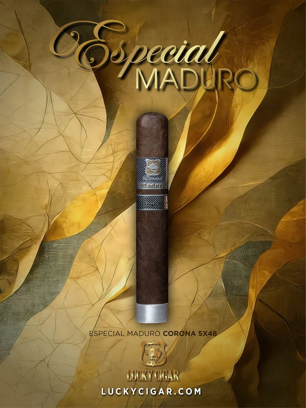 Maduro Cigars: Especial Maduro by Lucky Cigar: Corona 5x48 Single Cigar