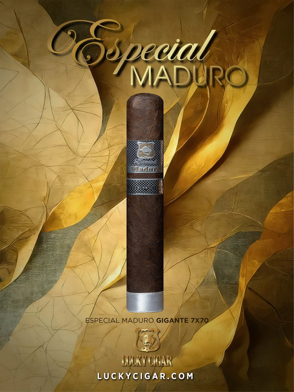 Maduro Cigars: Especial Maduro by Lucky Cigar: Gigante 7x70 Box of 20