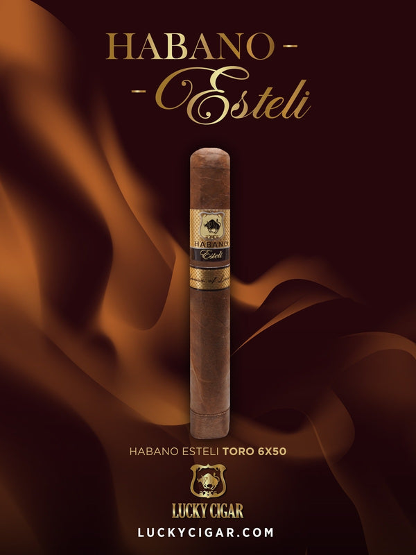 Habano Cigars: Habano Esteli by Lucky Cigar: Toro 6x50 Single Cigar