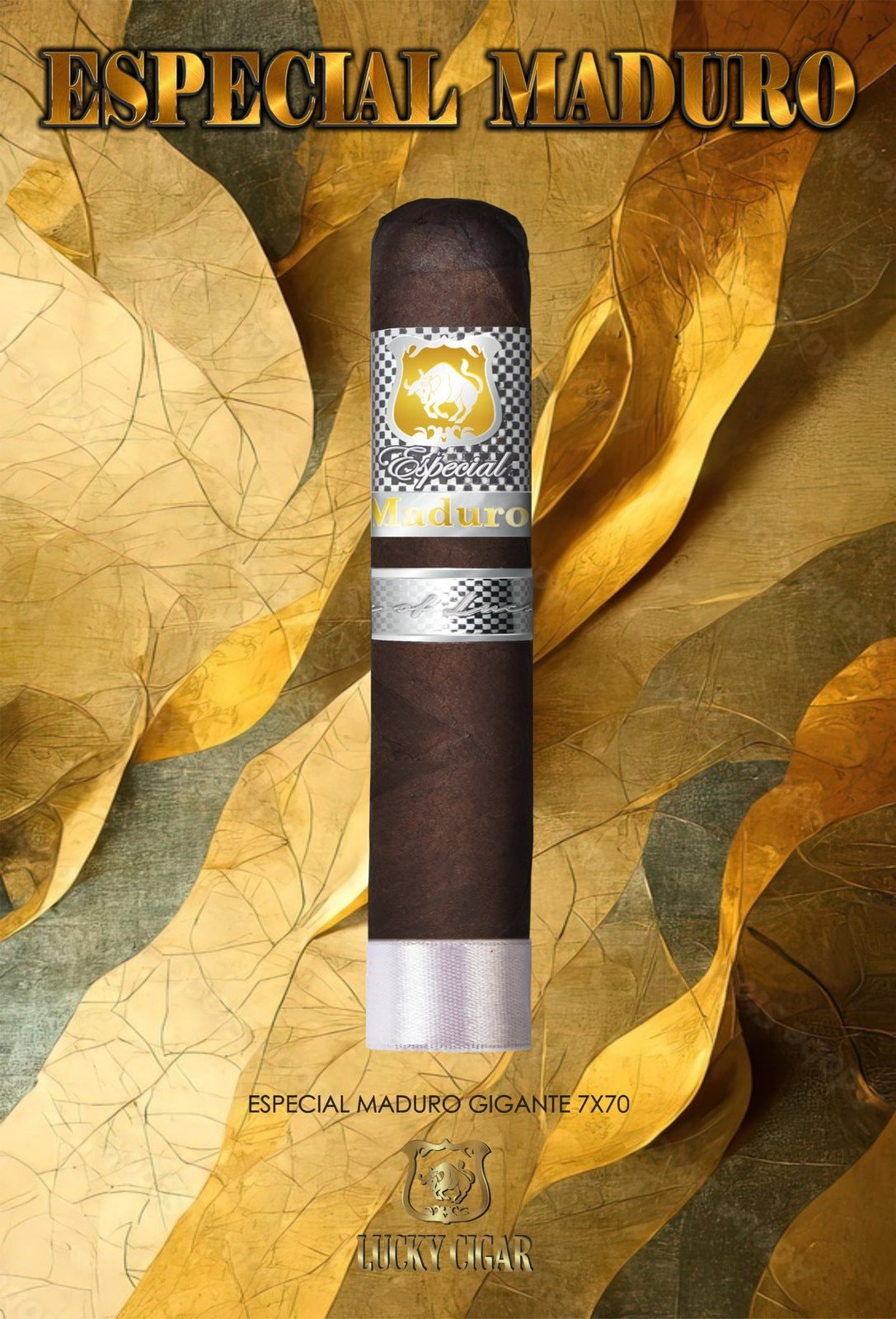 Maduro Cigars: Especial Maduro by Lucky Cigar: Gigante 7x70 Single Cigar