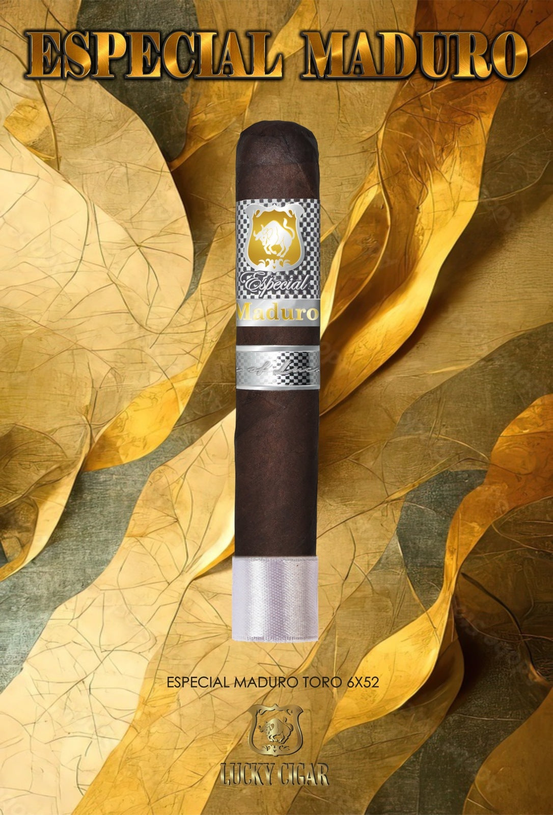 Maduro Cigars: Especial Maduro by Lucky Cigar: Toro 6x52 Single Cigar