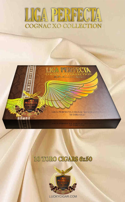 Infused Cigars: Liga Perfecta COGNAC Toro 6x50 Box of 10 Glass Tubes