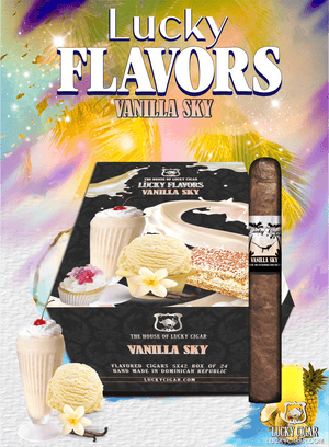 Flavored Cigars: Lucky Flavors Vanilla Sky 5x42 Box of 24 Cigars