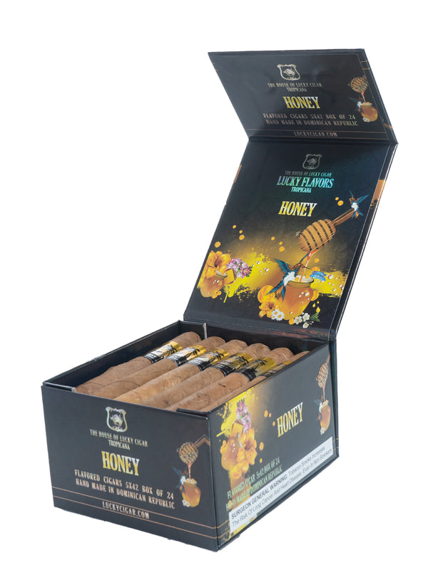 Flavored Cigars: Lucky Flavors Honey 5x42 Box of 24