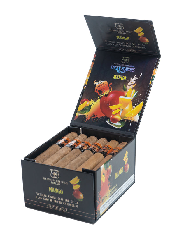 Flavored Cigars: Lucky Flavors Mango 5x42 Box of 24 Cigars