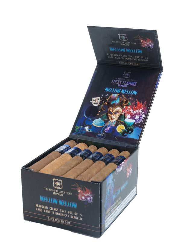 Flavored Cigars: Lucky Flavors Mellow Mellow 5x42 Box of 24 Cigars