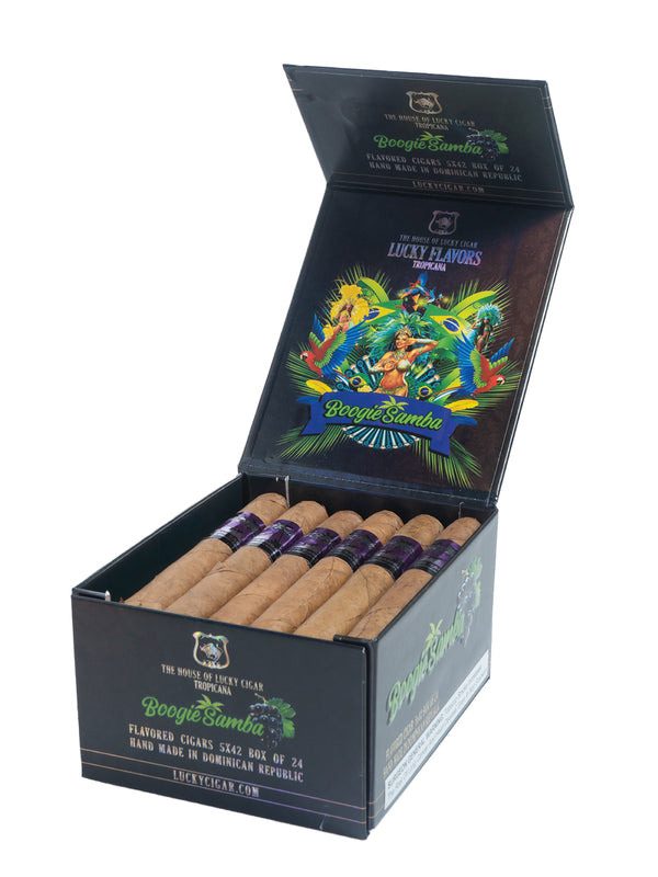 Flavored Cigars: Lucky Flavors Boogie Samba 5X42 Box of 24 Cigars