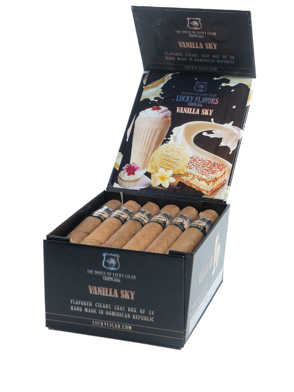 Flavored Cigars: Lucky Flavors Vanilla Sky 5x42 Box of 24 Cigars