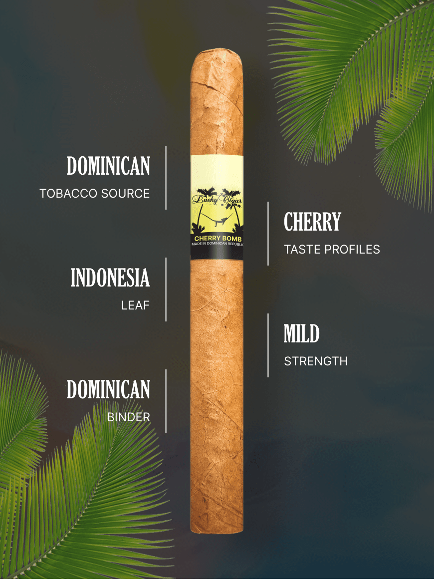 Flavored Cigars: Lucky Flavors Cherry Bomb 5x42 Cigar – Lucky Cigar