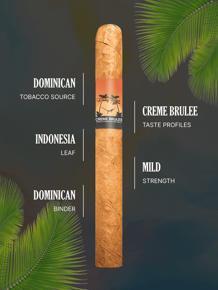 creme brulee tobacco Lucky Flavors Creme Brulee Cigar creme brulee tobacco Lucky Flavors Creme Brulee Cigar