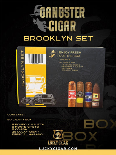 Gangster Cigars By Lucky Cigar: Brooklyn Set of 50 Cigars