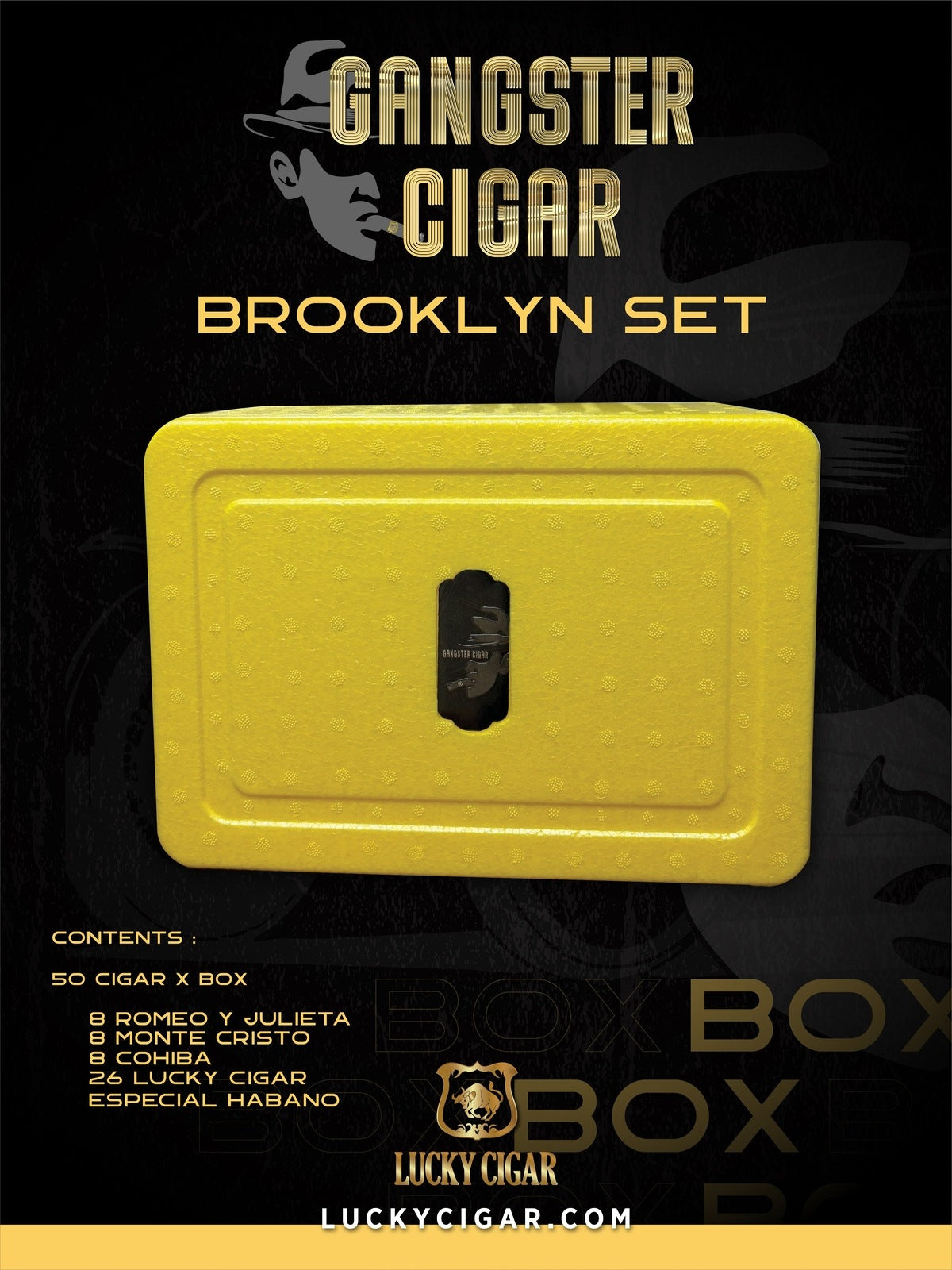 Gangster Cigars By Lucky Cigar: Brooklyn Set of 50 Cigars