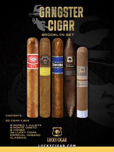 Gangster Cigars By Lucky Cigar: Brooklyn Set of 50 Cigars