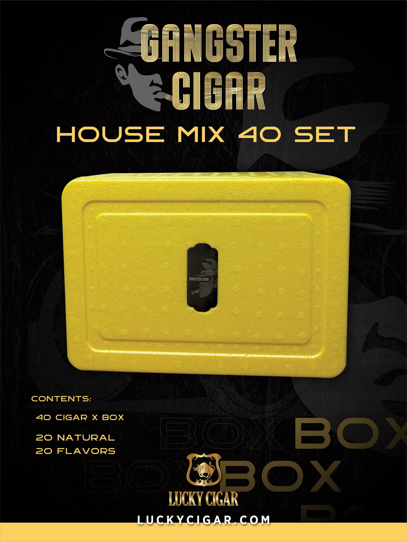 Gangster Cigars By Lucky Cigar: House Mix 40 Set