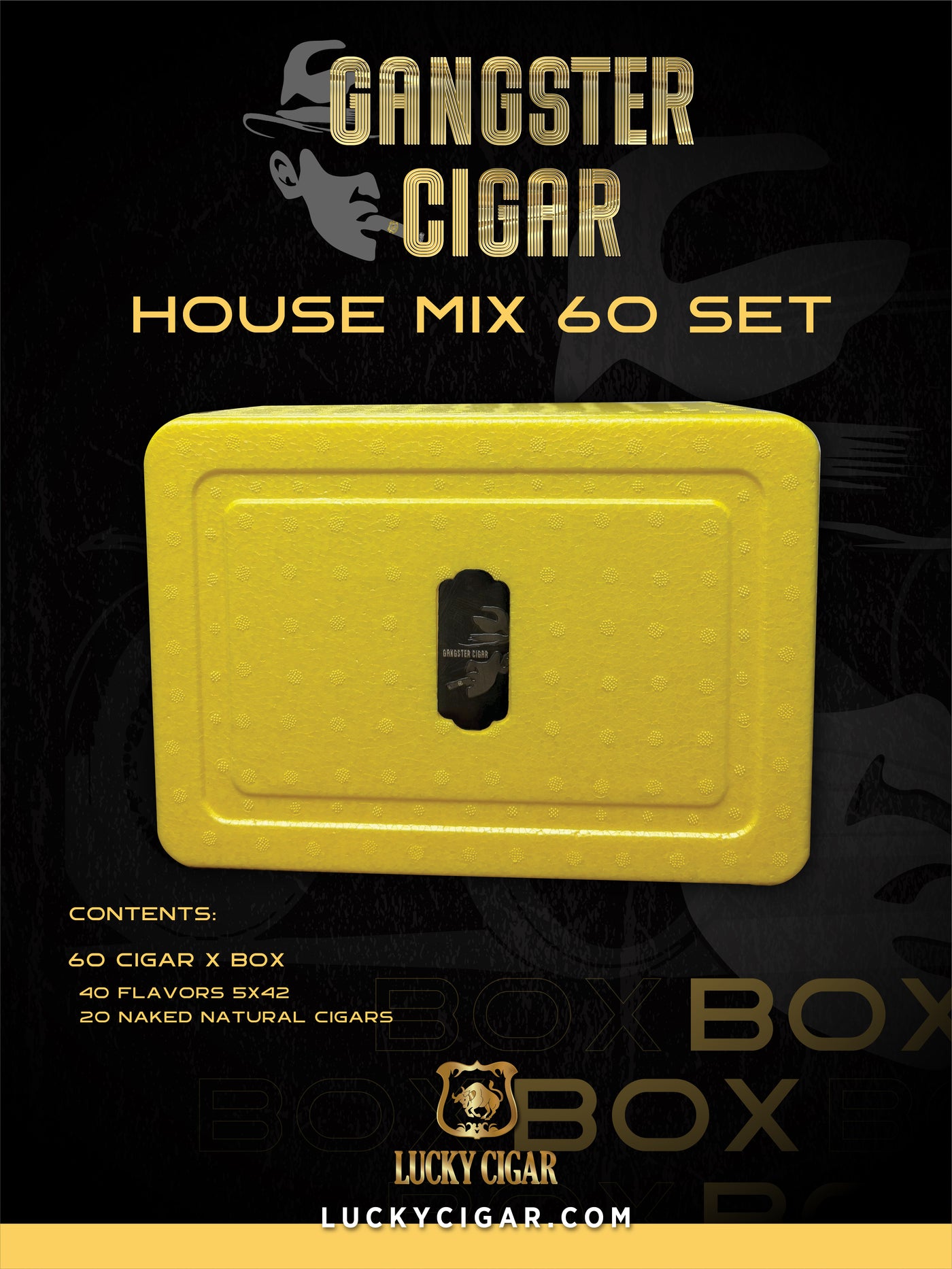 Gangster Cigars By Lucky Cigar: House Mix 60 Set