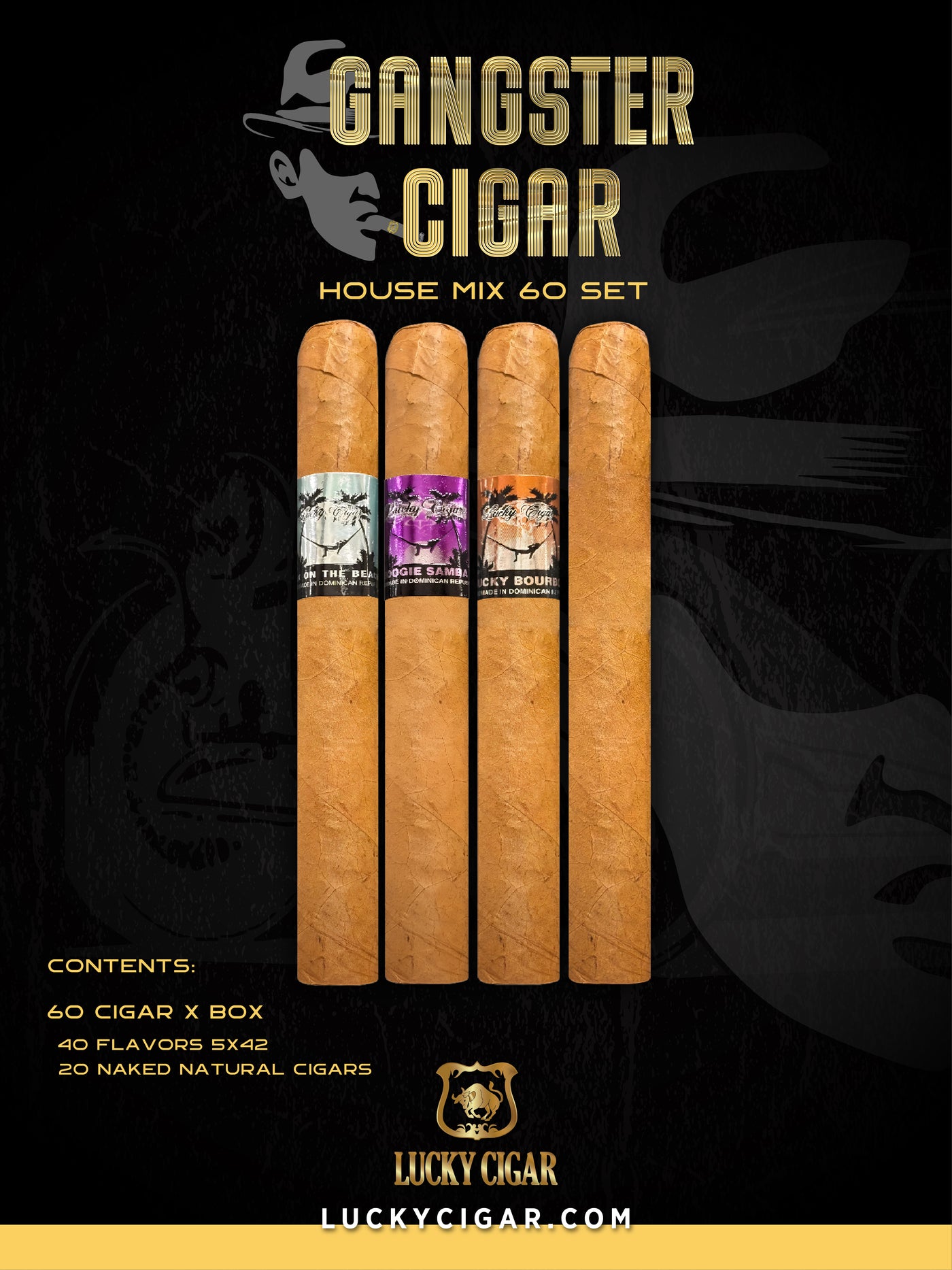 Gangster Cigars By Lucky Cigar: House Mix 60 Set