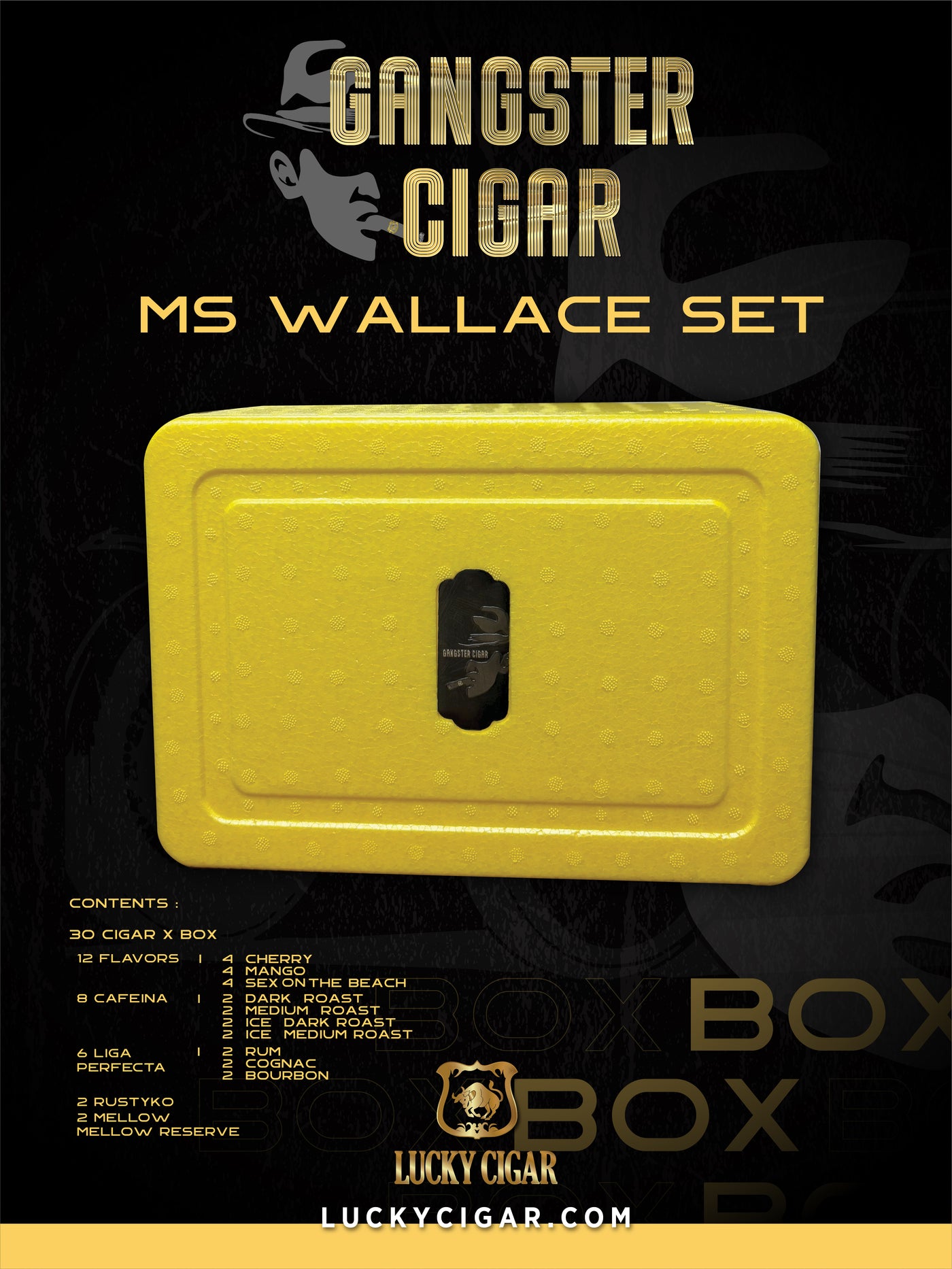 Gangster Cigars By Lucky Cigar: Ms. Wallace Set of 30 Cigars