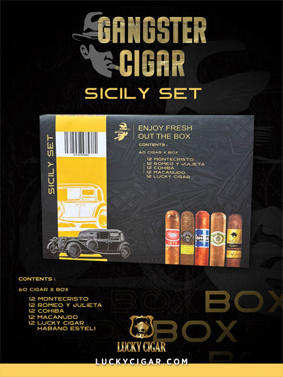 Gangster Cigars By Lucky Cigar: Sicily Set of 60 Cigars