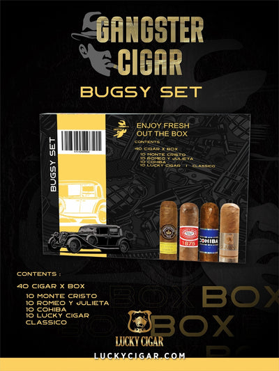Gangster Cigars By Lucky Cigar: Bugsy Set of 40 Cigars