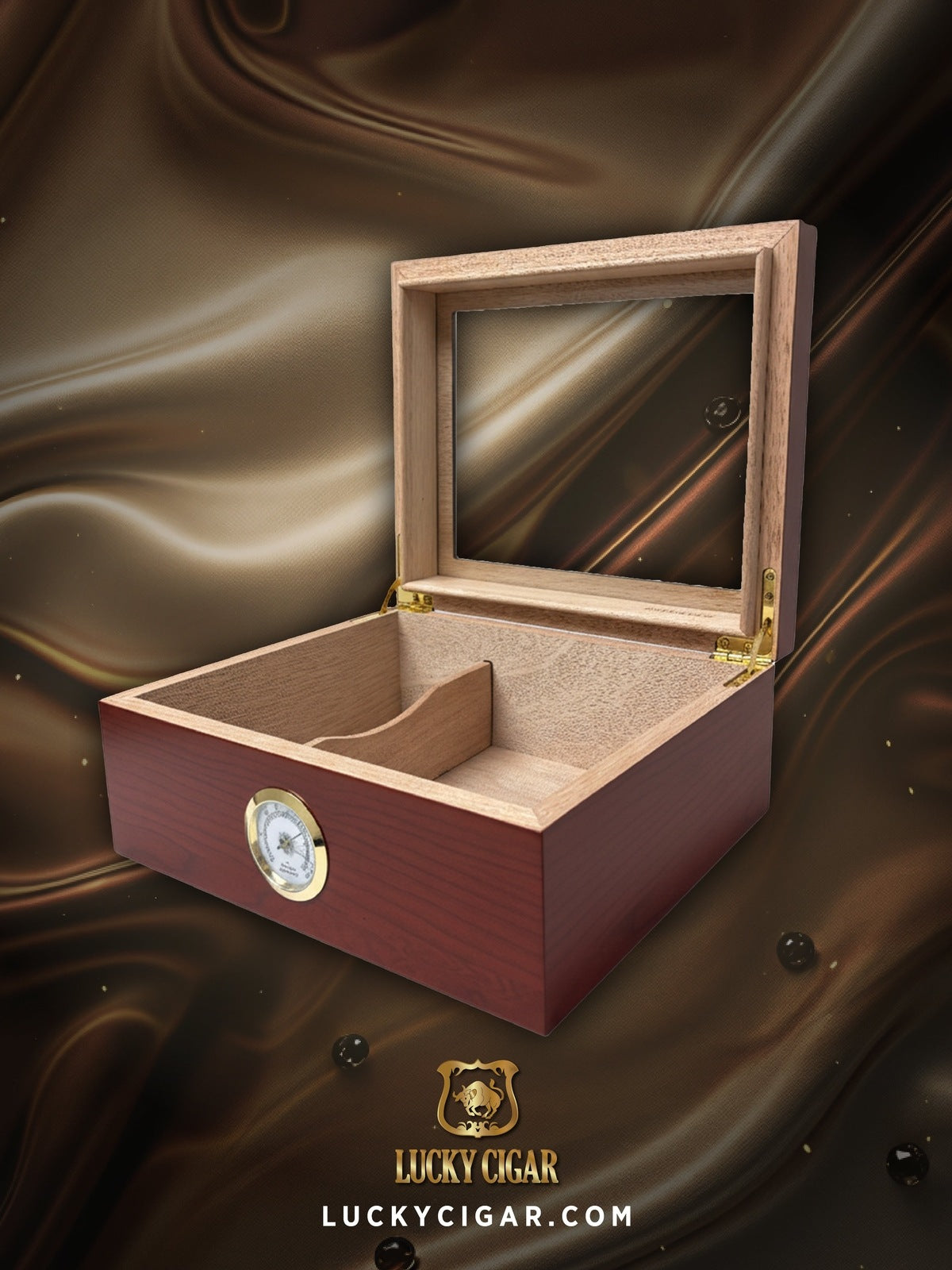 Cigar Lifestyle Accessories: Desk Humidor with Glass Top