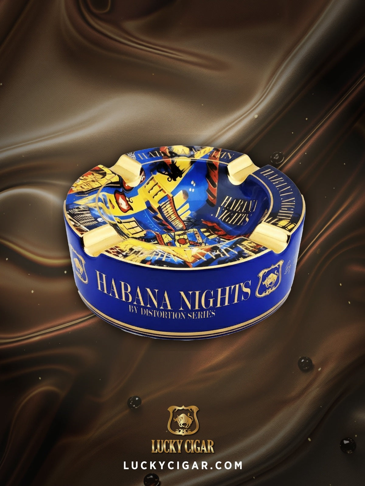 Limited Edition: Habana Nights Accessories by Lucky Cigar Ceramic Ashtray
