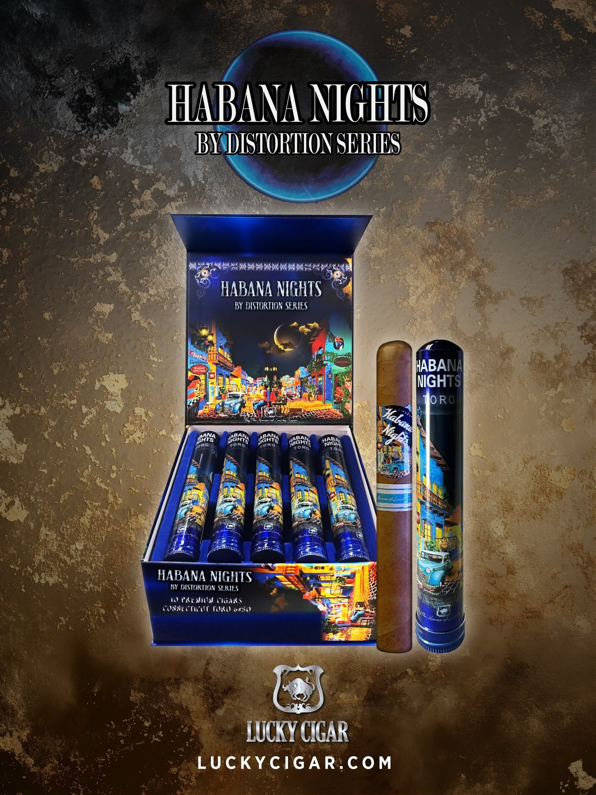 Habana Nights 6x50 Cigar From The Distortion Series: Box of 10 Cigars