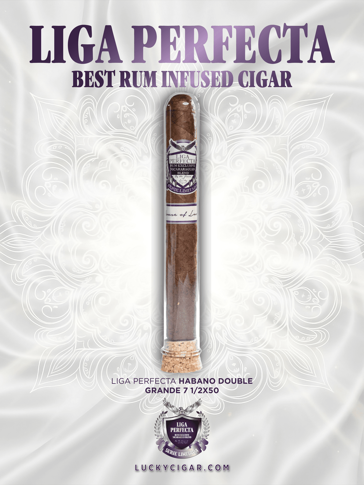Infused Cigars: Liga Perfecta Habano Double Grande 7x50 Tube Single Cigar