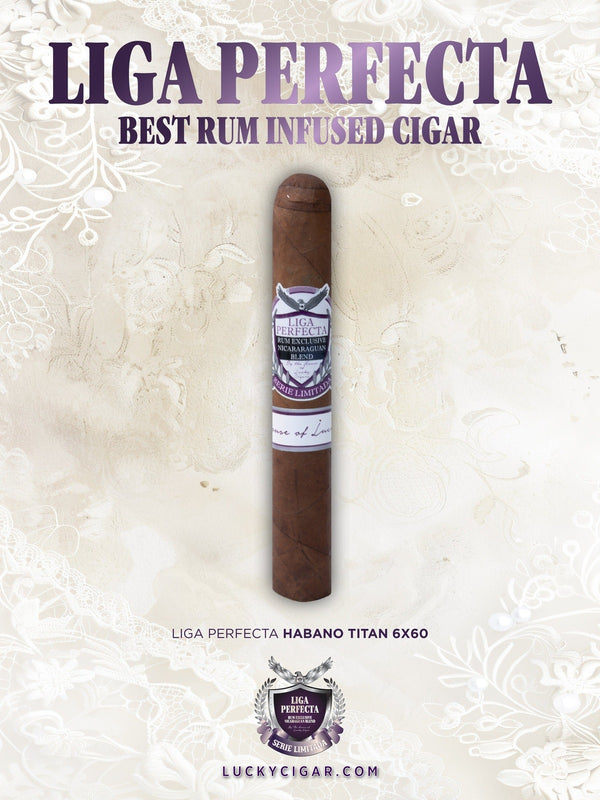 Infused Cigars: Liga Perfecta Rum Habano Titan 6x60 Single Cigar