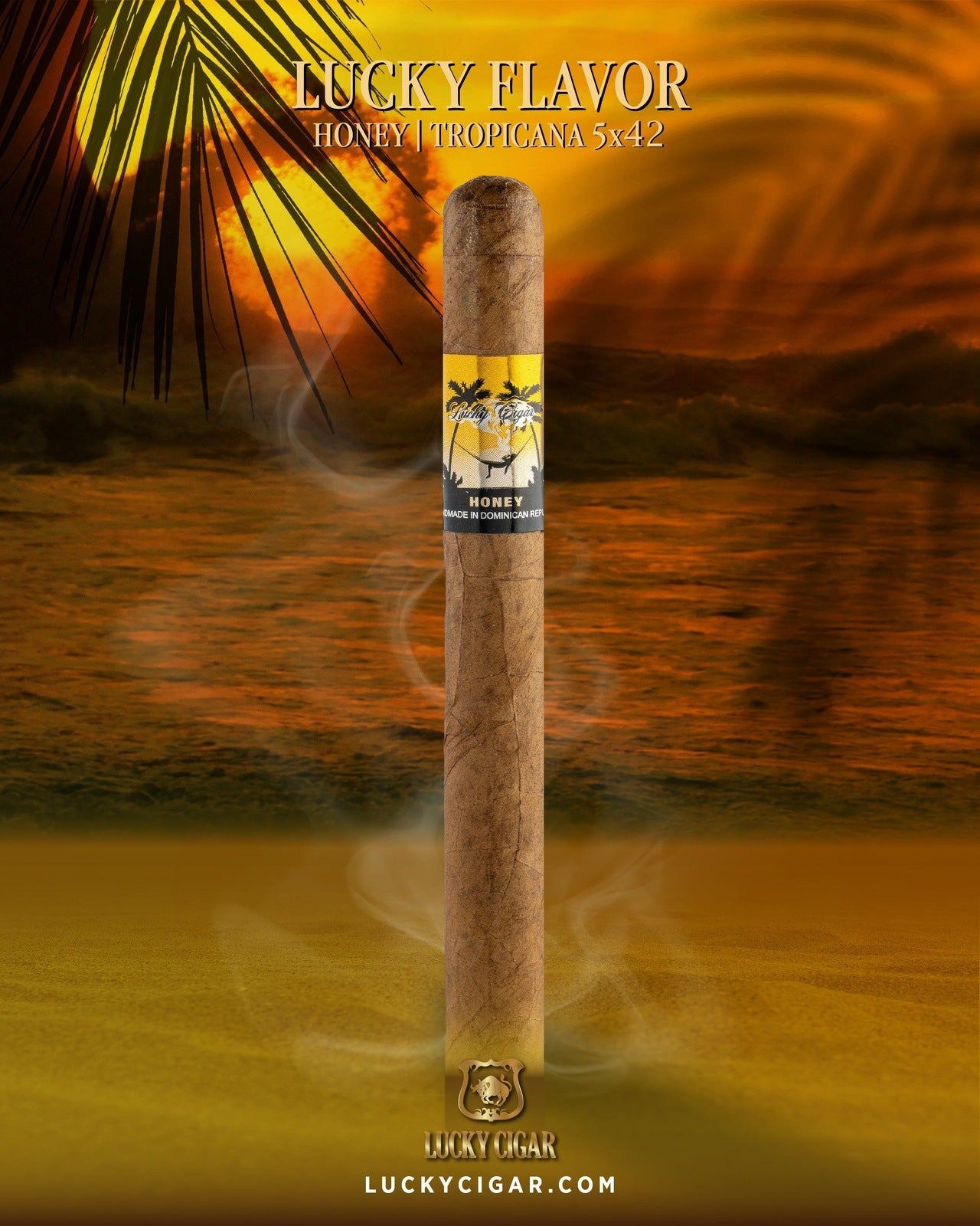 Lucky Flavors Honey 5x42 Cigar - House of Lucky Cigar