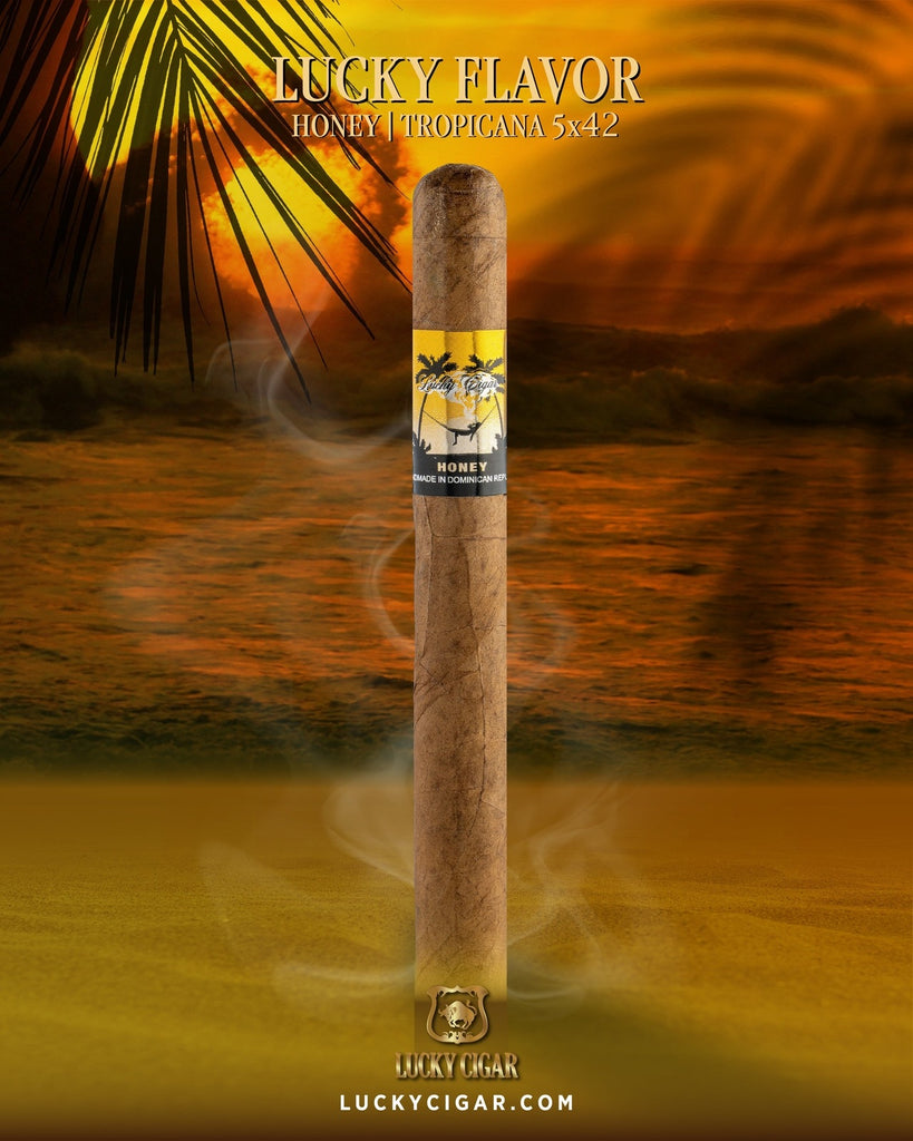 Lucky Flavors Honey 5x42 Cigar - House of Lucky Cigar