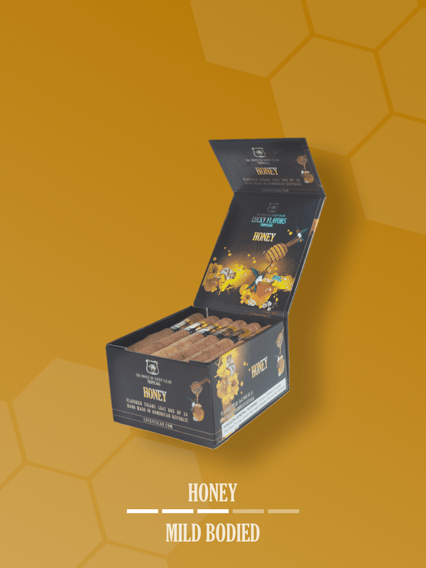 Flavored Cigars: Lucky Flavors Honey 5x42 Box of 24