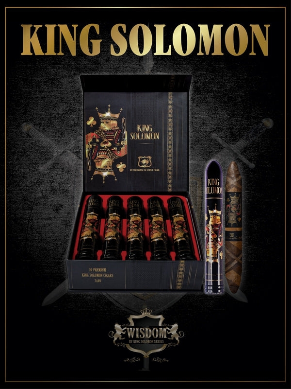 From The King Solomon Series: Solomon 7x60 Box of 10 Cigars in Tubes
