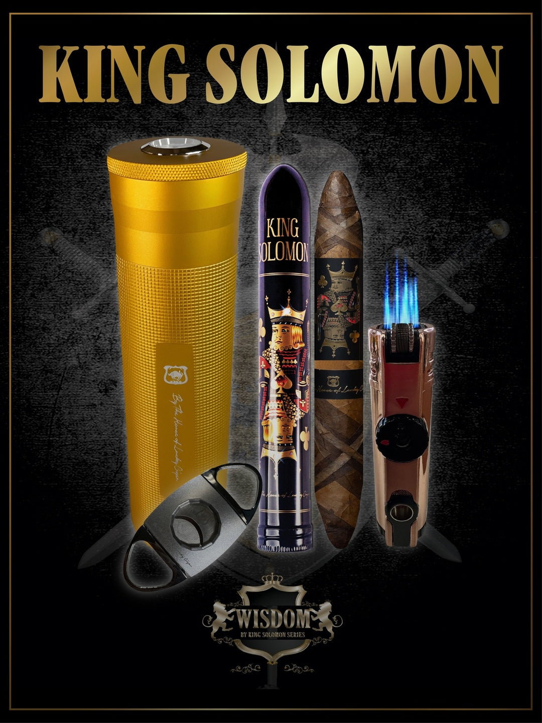 solomon tobacco Solomon Series: 1 Solomon 7x60 Cigar Set with Humidor – Lucky Cigar solomon tobacco Solomon Series: 1 Solomon 7x60 Cigar Set with Humidor – Lucky Cigar