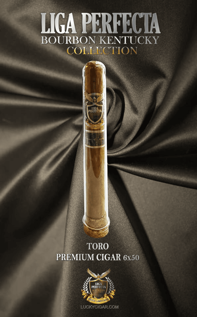 Infused Cigars: Liga Perfecta bourbon Toro 6x50 Glass Tubes Single Cigar