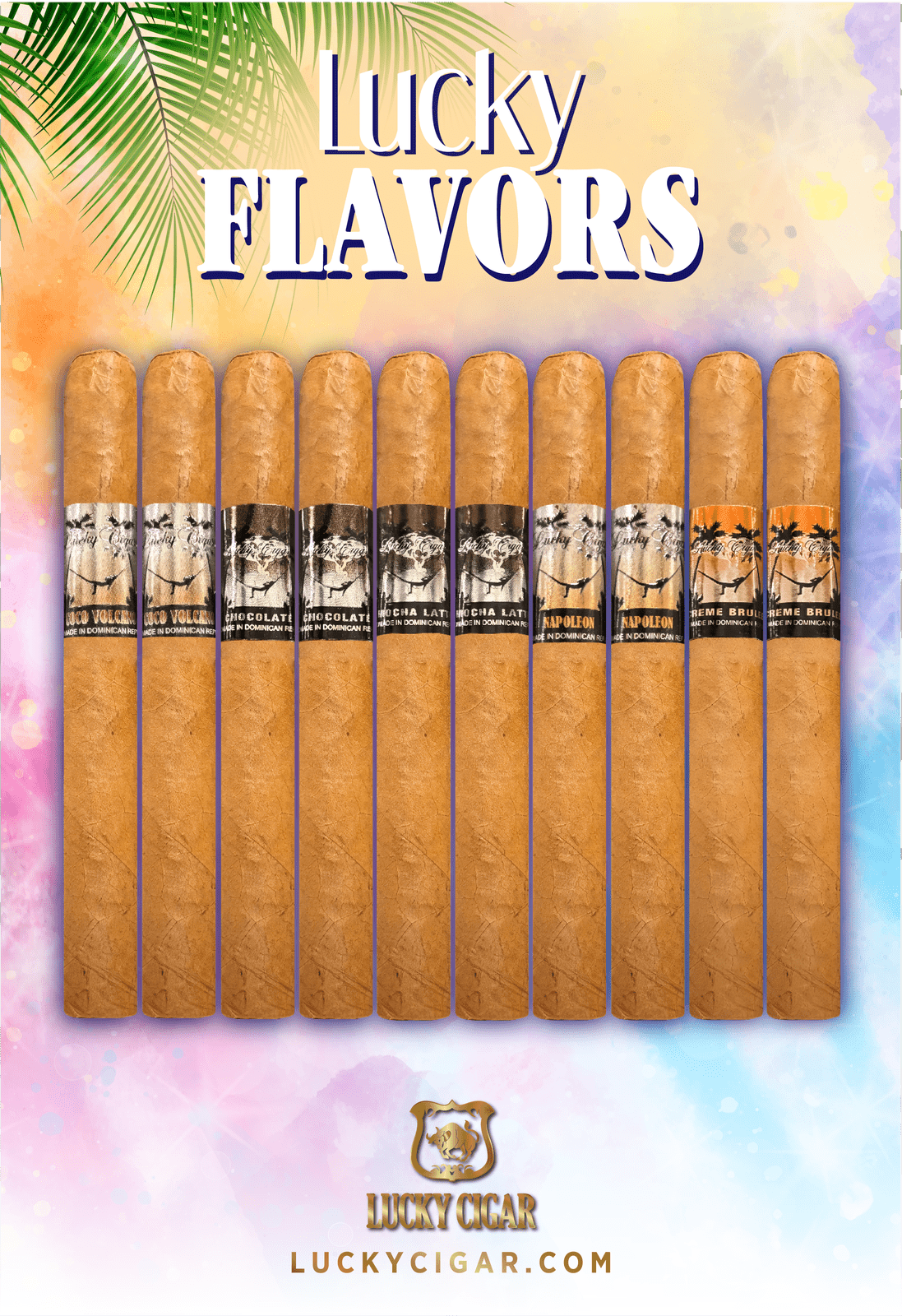 Flavored Cigars: Lucky Flavors 10 Piece Desserts Sampler