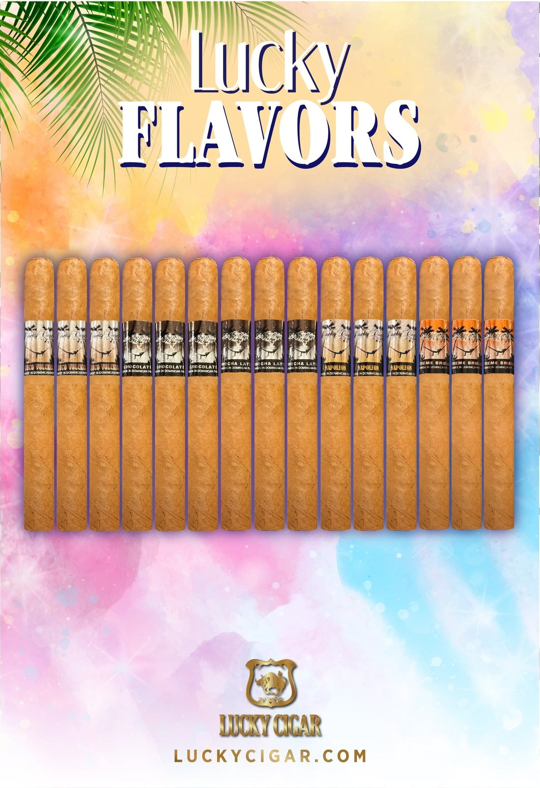Flavored Cigars: Lucky Flavors 15 Piece Desserts Sampler