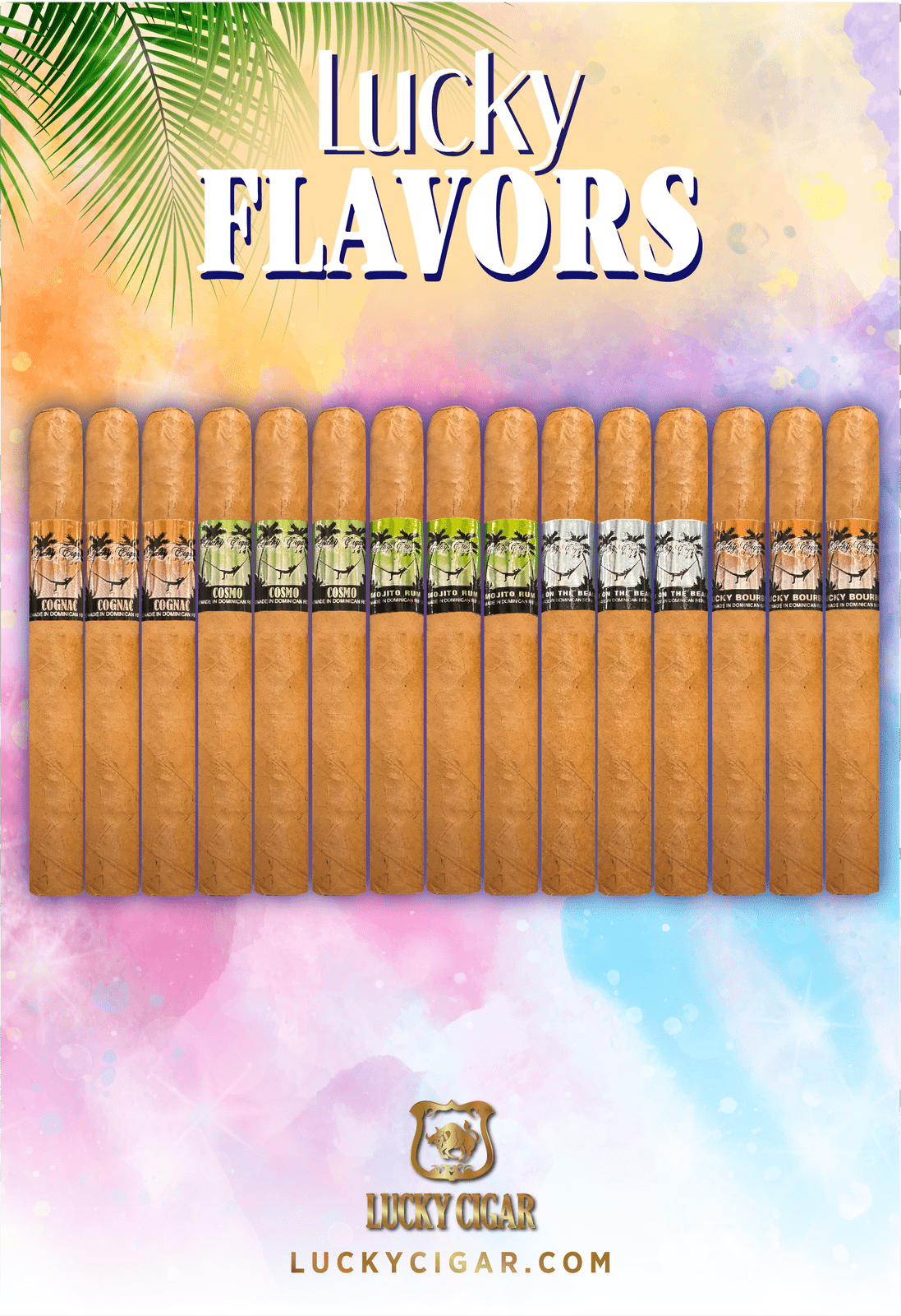 Flavored Cigars: Lucky Flavors 15 Piece Cocktails Sampler