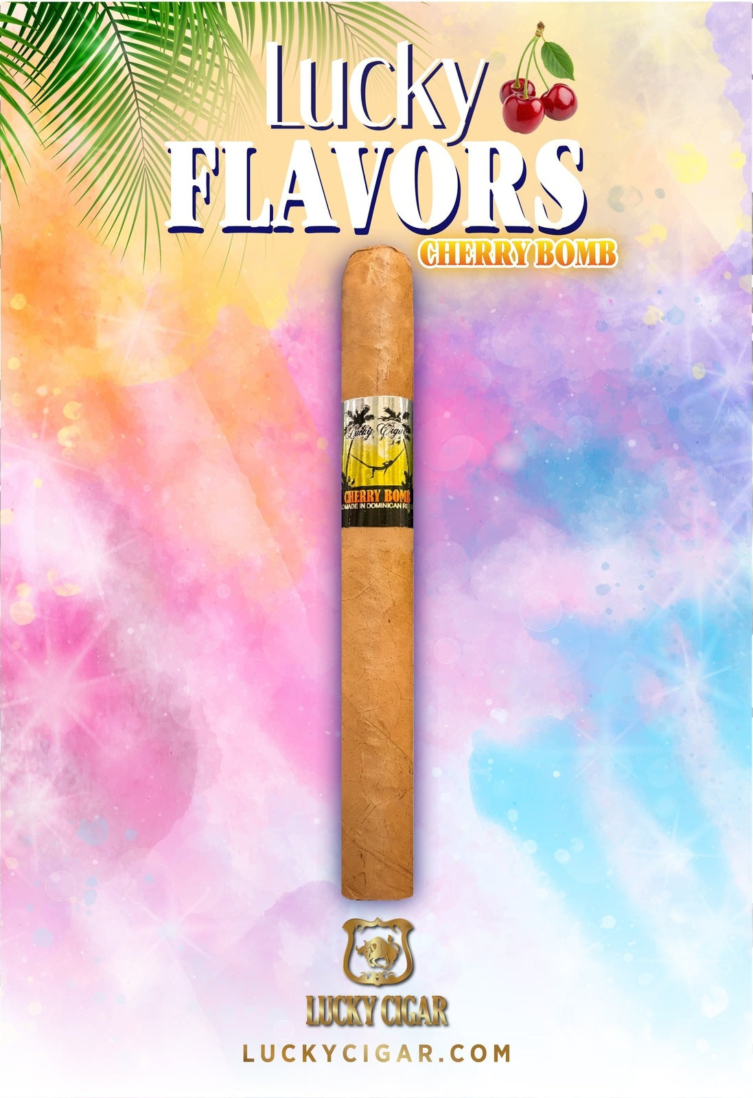 Flavored Cigars: Lucky Flavors Cherry Bomb 5x42 Cigar