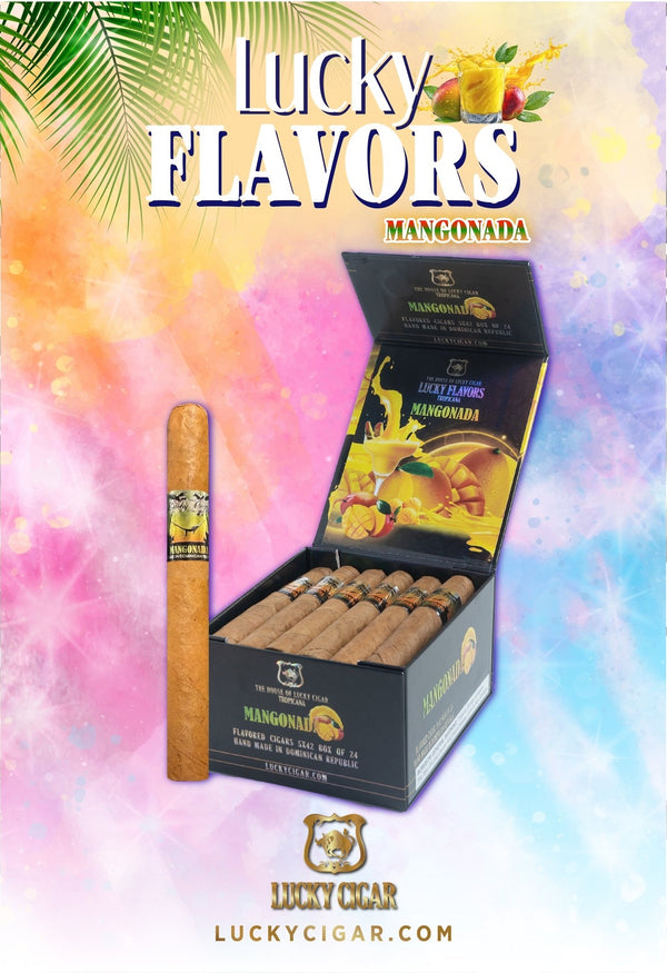Flavored Cigars: Lucky Flavors Mangonada  5x42 Box of 24