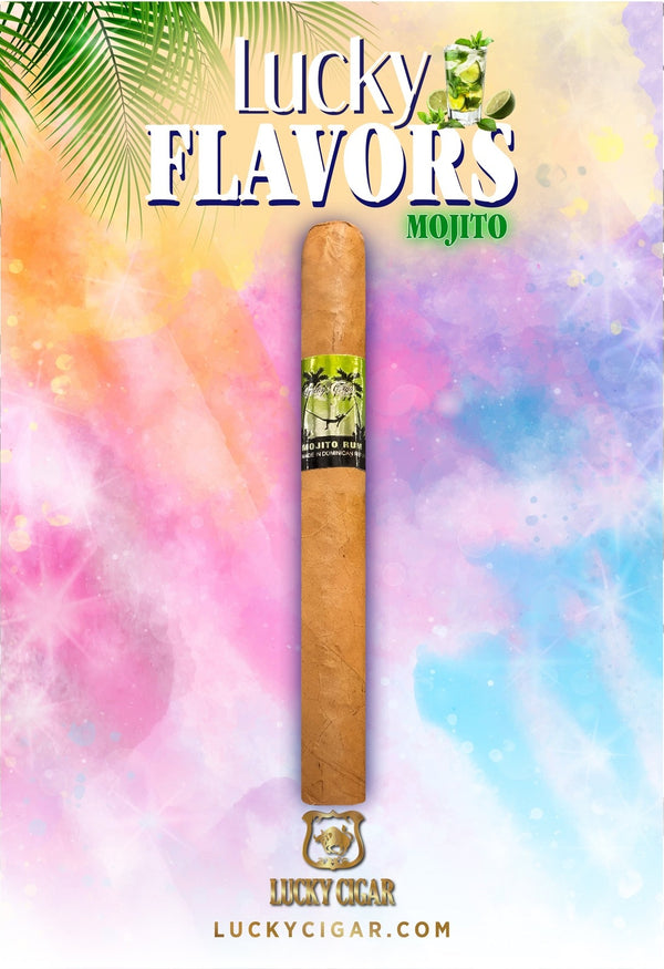Flavored Cigars: Lucky Flavors Mojito Rum 5x42 Single Cigar
