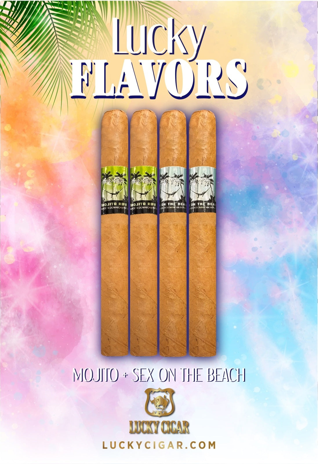 Flavored Cigars: Lucky Flavors 4 Piece Cocktails Sampler Mojito, SOTB