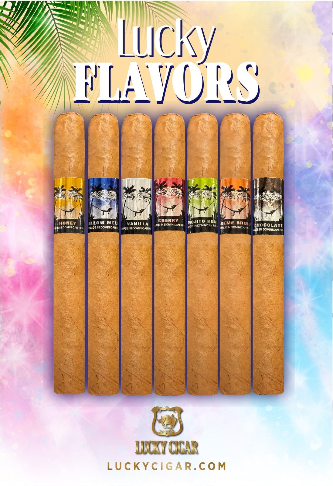 Lucky Cigar Sampler Sets: Lucky Flavors 7 Piece Sampler