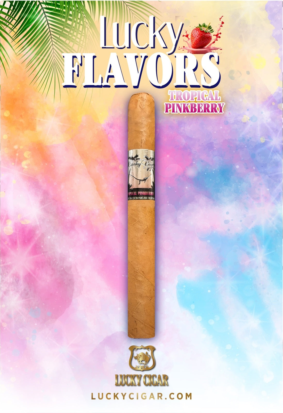 Flavored Cigars: Lucky Flavors Tropical Pinkberry 5x42 Cigar