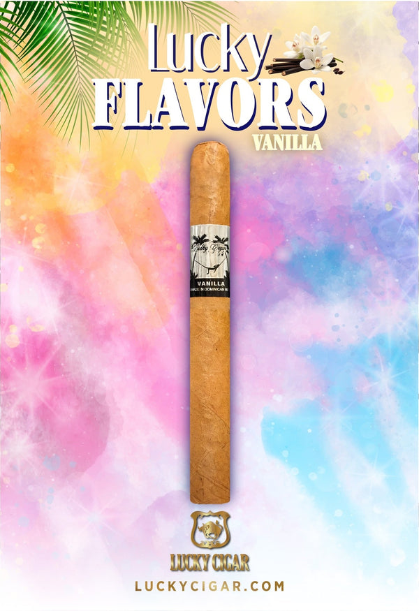 Flavored Cigars: Lucky Flavors Vanilla 5x42 Single Cigar