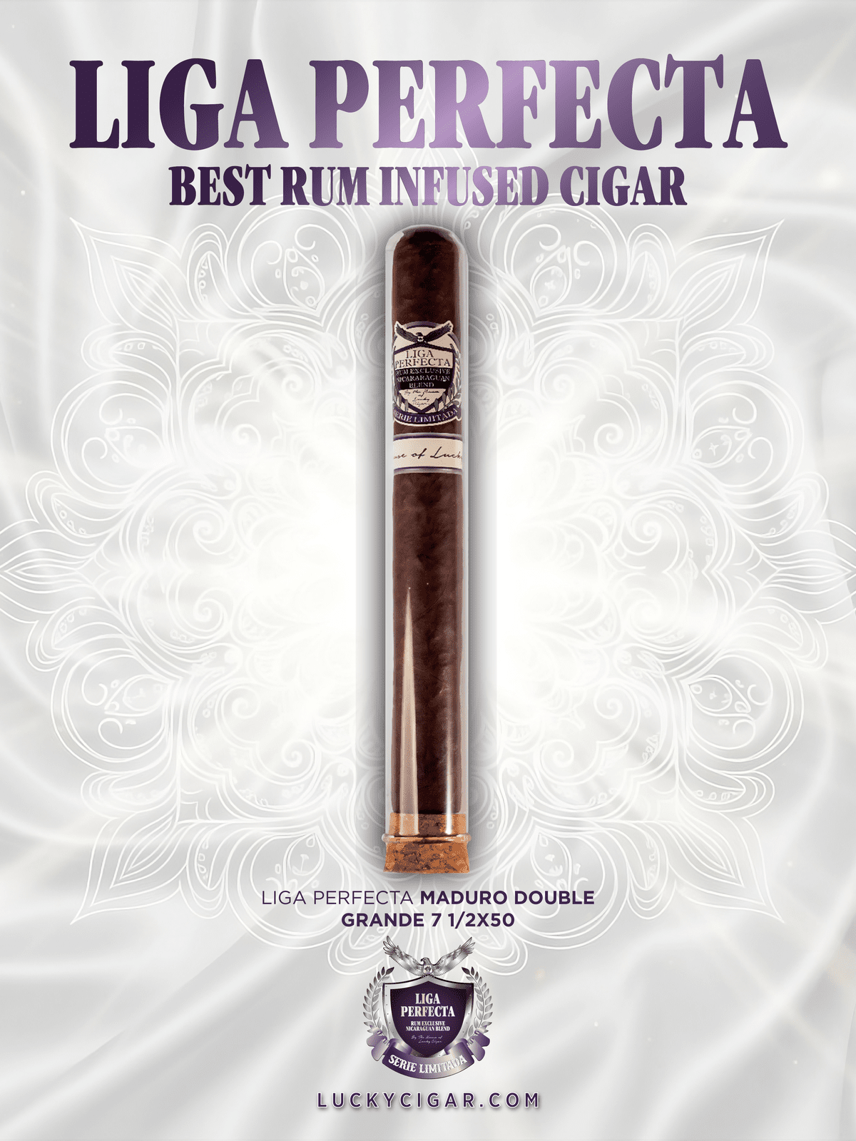 Infused Cigars Liga Perfecta Rum Double Grande Maduro 7.5x50 Single Cigar